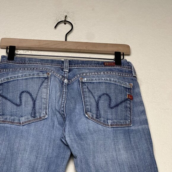 VTG Citizens of Humanity Denim Jean Pant Women 27 Y2K Indie Flared Western Boot - Picture 3 of 16